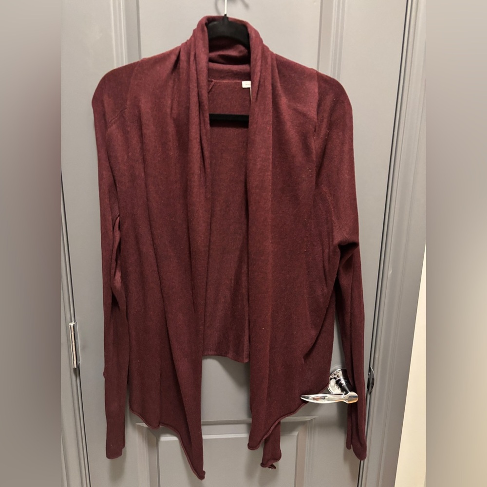H&M Deep Red Cardigan Sweater